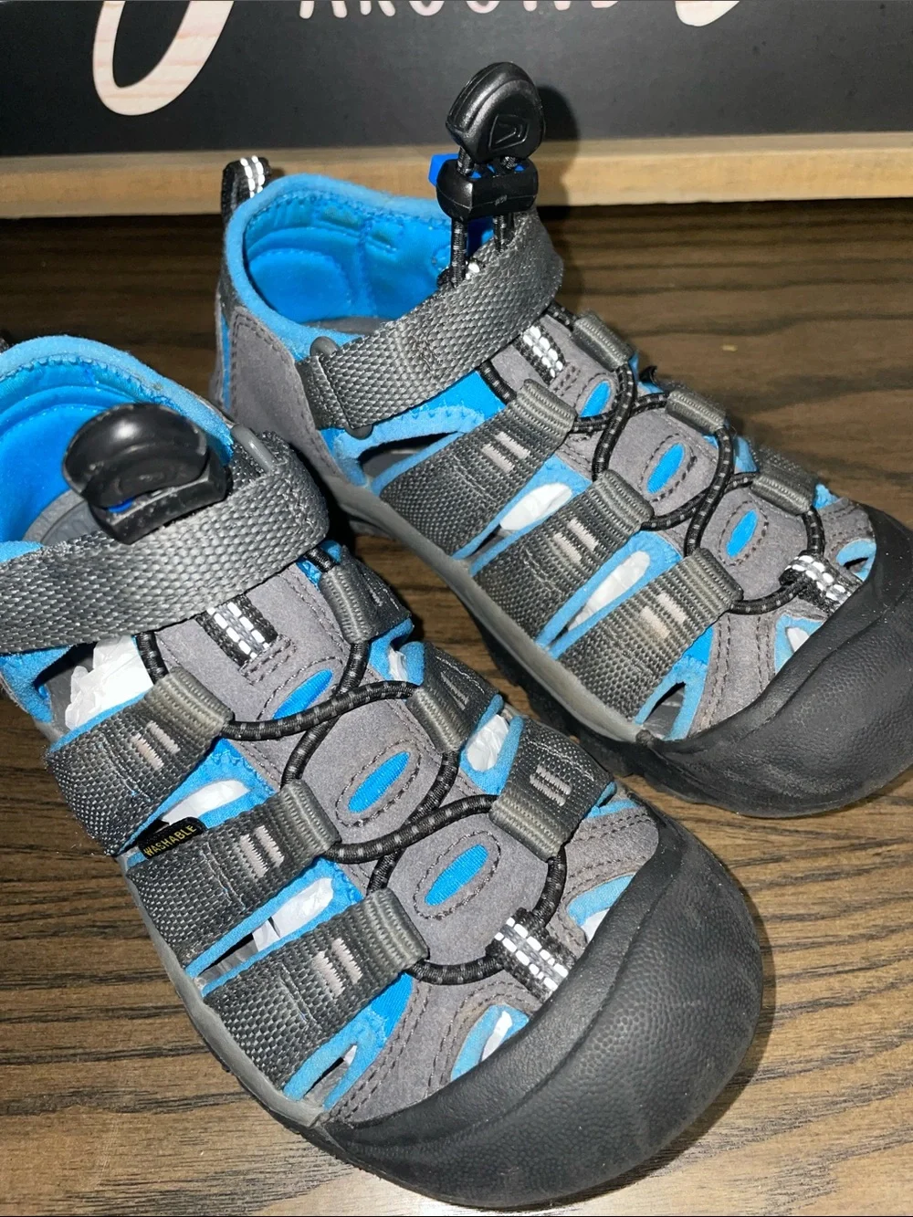 Keen Kids Toddler Boys Gray & Blue Closed-Toe Newport H2 Active Sandals Size 13